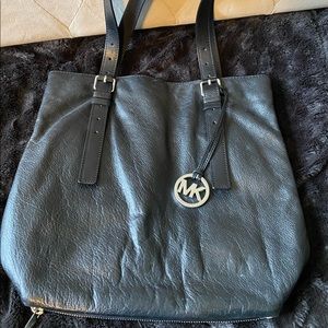 Black Leather Michael Kors